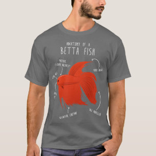 T-shirt Anatomie de Betta Fish
