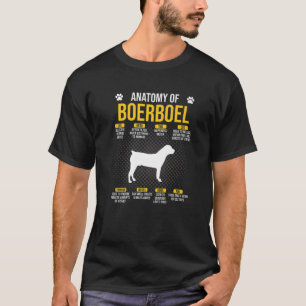 T-shirt Anatomie De Boerboel Amoureux des chiens