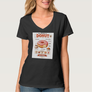 T-shirt Anatomie de Donut Rétro Esthétique de la nourritur