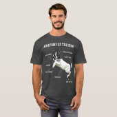 T-shirt Anatomie De La Chèvre Bébé Enfant Mignonne Animal  (Devant entier)