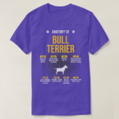 T-shirt Anatomie de l'amant du Bull Terrier (Design devant)