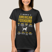 T-shirt Anatomie De L'American Foxhound Funny Dog Lover Do (Devant)