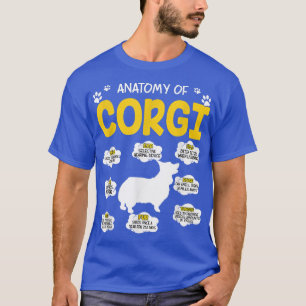 T-shirt Anatomie De L'Amoureux des chiens Corgi