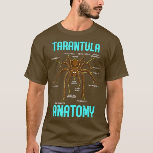T-shirt Anatomie de l'araignée de Tarantula - Diagramme de (Devant)