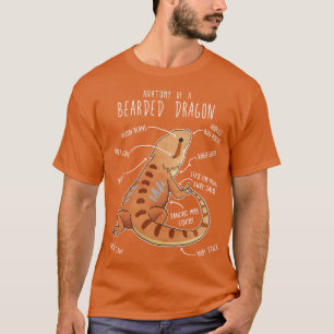T-shirt Anatomie de reptile de dragon à oreilles 3