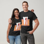 T-shirt Anatomie Dentaire Pour Dentin Dentin Enamel Ging (Unisexe)