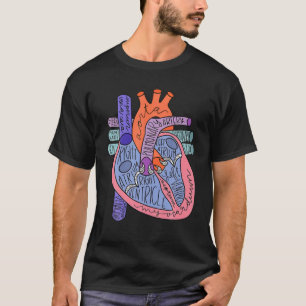 T-shirt Anatomie Des Chambres De Coeur Pour Les Infirmière