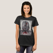 T-shirt Anatomie d'horreur gothique originale Cage vide (Devant entier)