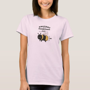 T-shirt Anatomie drôle d'un bumblebee Blebee Bum Mignon