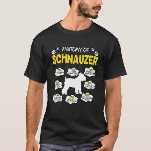 T-shirt Anatomie Du Chien Schnauzer