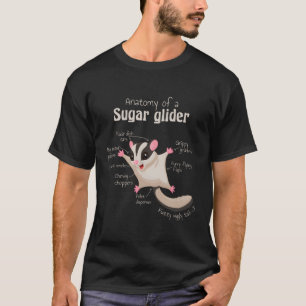 T-shirt Anatomie du planeur de sucre