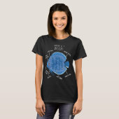 T-shirt Anatomie du poisson discus (Devant entier)