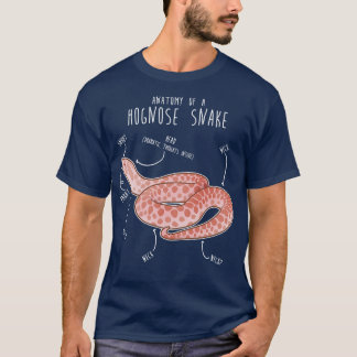 T-shirt Anatomie du serpent rose Pastel Hognose