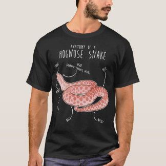 T-shirt Anatomie du serpent rose Pastel Hognose