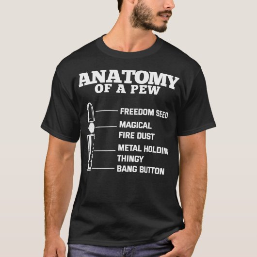 T-shirt Anatomie D'Un Amme De Puce Propriétaire D'Un Arme  (Devant)