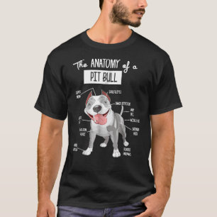 T-shirt Anatomie D'Un Amoureux des chiens Pitbull