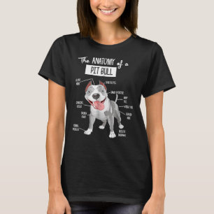 T-shirt Anatomie D'Un Amoureux des chiens Pitbull Unisex H