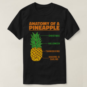 T-shirt Anatomie D'Un Ananas Amateurs Vacances Cool De Fam