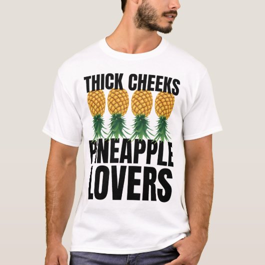 T-shirt Anatomie D'Un Ananas, Joues Épais Ananas (Devant)