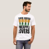 T-shirt Anatomie D'Un Ananas, Joues Épais Ananas (Devant entier)