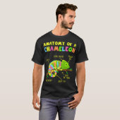 T-shirt Anatomie d'un chameleon Lizard Reptiles (Devant entier)