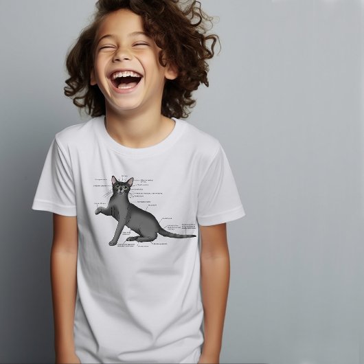 T-shirt Anatomie d'un chat