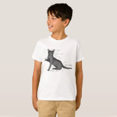 T-shirt Anatomie d'un chat (Devant entier)