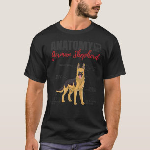 T-shirt Anatomie D'Un Chien Berger Allemand 1