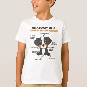 T-shirt Anatomie D'Un Chien De Montagne Bernois Chiens De
