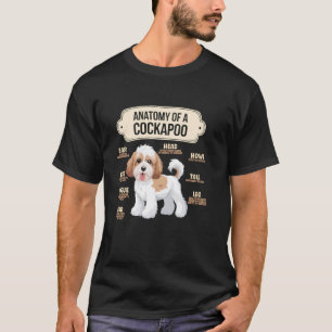 T-shirt anatomie d'un chien de race Cockapoo amateur de ch