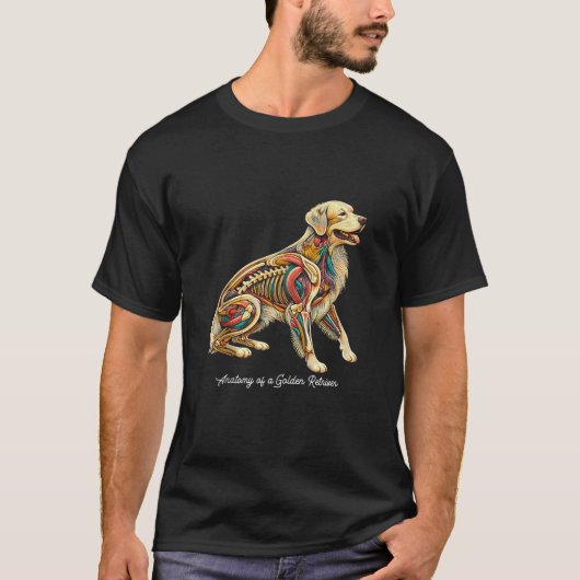 T-shirt Anatomie d'un chien récupérateur d'or propriétaire (Devant)