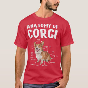 T-shirt Anatomie D'Un Corgi, Cadeaux Pour Amoureux de les