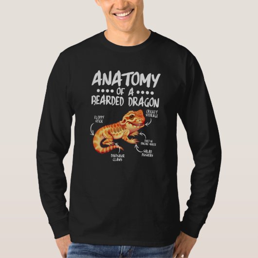 T-shirt Anatomie D'Un Dragon À Portes Pour Le Reptile (Devant)