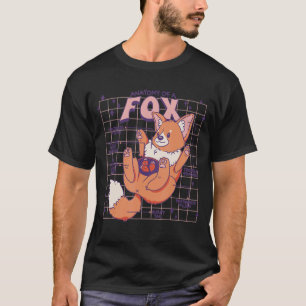 T-shirt Anatomie D'Un Fox Cute Fox Design