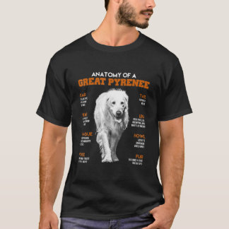 T-shirt Anatomie D'Un Grand Chien De Pyrénées T Shirt Funn