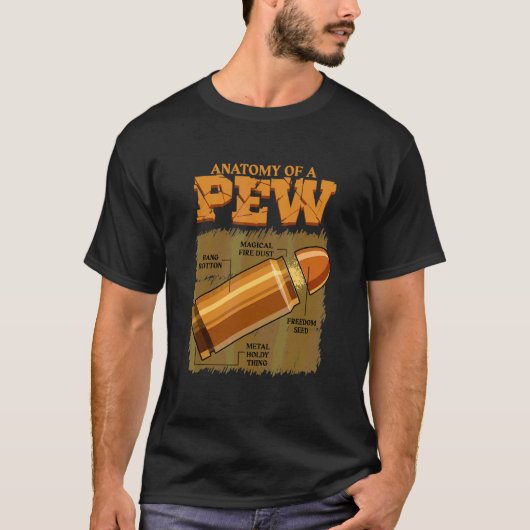 T-shirt Anatomie D'Un Jeu De Jeu À Armes À Pew (Devant)