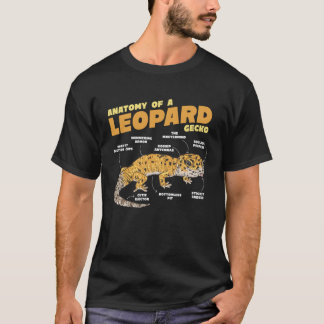 T-shirt Anatomie d'un léopard Gecko Lizard