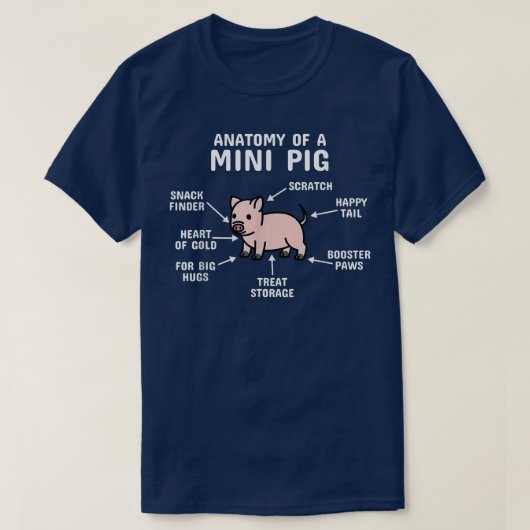 T-shirt Anatomie D'Un Mini Animal De Compagnie (Design devant)