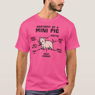 T-shirt Anatomie D'Un Mini Pig Pet Premium167