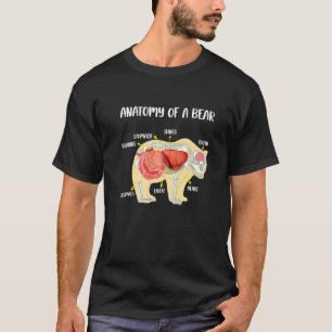 T-shirt Anatomie D'Un Ours Anatomique Docteur Vétérinaire