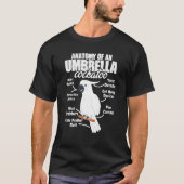 T-shirt Anatomie D'Un Parrot À Parapluie Cockatoo Birdwatc (Devant)