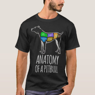 T-shirt Anatomie D'Un Pit Bull Drôle Pour Les Amoureux de
