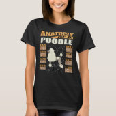 T-shirt Anatomie D'Un Poodle Drôle Conception De Poodle (Devant)