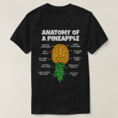 T-shirt Anatomie D'Un Porteur D'Ananas Drôle À L'Arrière (Design devant)