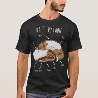 T-shirt Anatomie d'un python bicolore pie