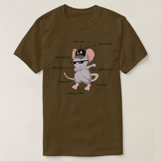 T-shirt Anatomie d'un Rat Funny Rat Chemise s 2 (Design devant)