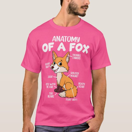 T-shirt Anatomie D'Un Renard (Devant)