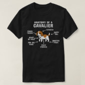 T-shirt Anatomie D'Un Roi Cavalier Charles Spaniel Chien P (Design devant)