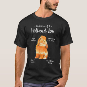 T-shirt Anatomie D'Une Hollande Lop Drôle Mignonne Lapin A