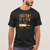 T-shirt Anatomie D'Une Pew Funny Bullet Pew Anatomy Profes (Devant)